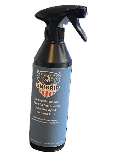 UNIGRIP 903 Bio-Cleaner is a Powerful, Eco-Friendly Ready-to-use cleaning agent formulated to remove even the most stubborn grime without harsh solvents or alkaline chemicals.  This clear, micro-emulsion degreaser is your go-to product for effective, versatile, and environmentally responsible cleaning