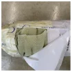 C and C Milano Castellino Twill Mache White Green 100% Linen 161572 - 4M product image