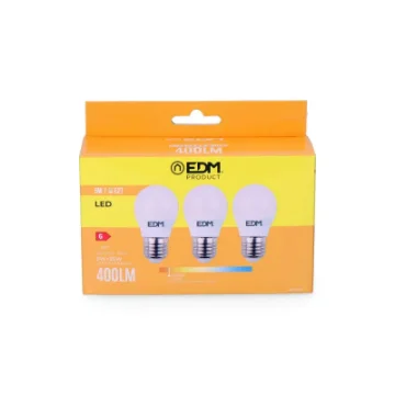 Edm 3 Led Bulbs Kit E27 5W 400lm Warm Light - 3200K - 98201 product image