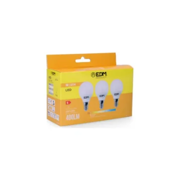 Kit of 3 E14 5W Led Bulbs 400lm 3200K - Warm Light - Edm - Ref. 98200 product image