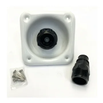 Jabsco Quick Release Deck Connector White - Hose Pillar Coupling for Yacht - 31910-1200 product image