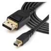 StarTech Mini DisplayPort to DisplayPort Cable 2m - Black - MDP2DPMM2M product image