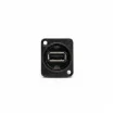 Neutrik NAUSB-W-B Reversible USB 2.0 Panel Mount Connector product image
