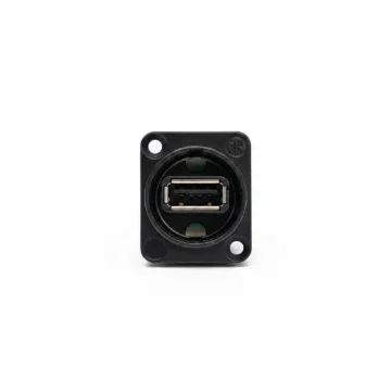 Neutrik NAUSB-W-B Reversible USB 2.0 Panel Mount Connector product image