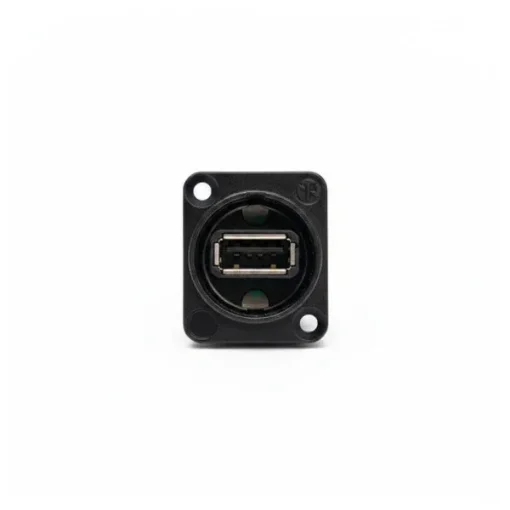 Neutrik NAUSB-W-B Reversible USB 2.0 Panel Mount Connector product image