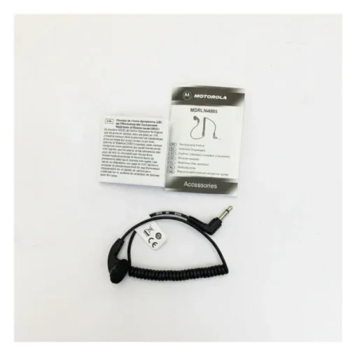 Motorola MDRLN4885B Earbud Earpiece with Spiral Cable and 3.5mm Plug product image