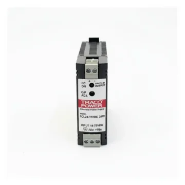 Telerex Traco Power TCL 024-112 DC/DC Converter 24VDC to 12VDC 24W DIN Rail Mount product image