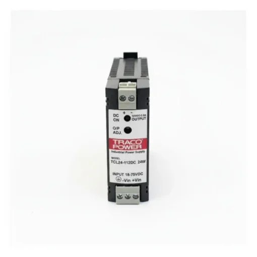 Telerex Traco Power TCL 024-112 DC/DC Converter 24VDC to 12VDC 24W DIN Rail Mount product image