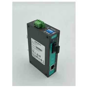 Moxa IMC-21A-S-SC Industrial Ethernet-to-Fiber Media Converter 10/100BaseT(X) to 100BaseFX product image
