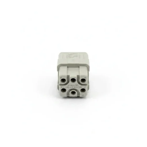 Harting Han Q Series Female Heavy Duty Power Connector Insert 6-Pin 16A 250V product image