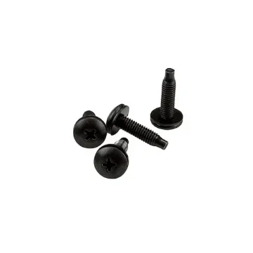 Phillips Truss Head Rack Screws & Washer HP 10-32 x 3/4 inch - Black Coated 100 pk product image