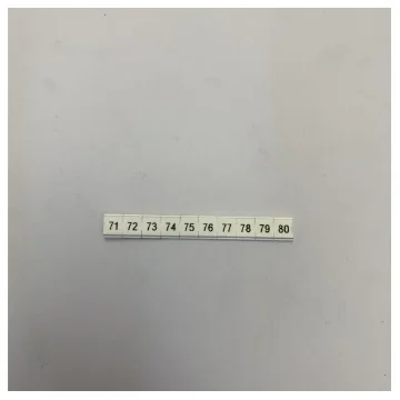 Phoenix Contact ZBF 5 Zack Marker Strip 71-80 Flat Terminal Marking - 0808642:0071 - 10pcs product image