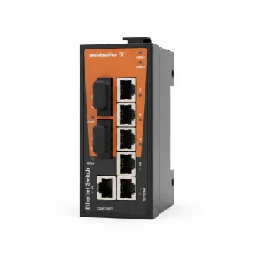 Weidmüller IE-SW-BL08T-6TX-2SC Unmanaged Network Switch | 6 Ports 2x SC | DIN Rail product image