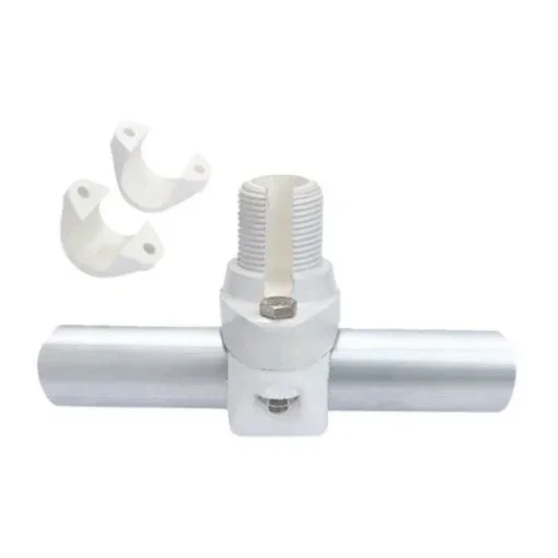 AC Antennas N210F Rail Mount - Marine Antenna Holder - 22-30mm - 1inch 14TPI - White product image