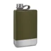 Hiking Alcohol Flask Khaki and Chrome product image