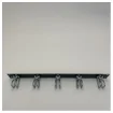 Rittal DK 5502.205 Maneuvering panel with 5 Maneuvering eyes - 1U - Galvanized Steel product image