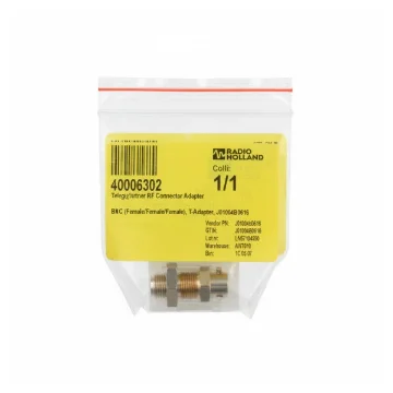 Telegärtner BNC T-Adapter Female-Female-Female RF Connector J01004B0616 product image