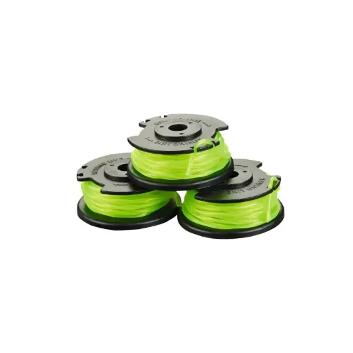 [Never Used] Pack of 3 Ryobi 2mm Twisted Single Thread Spools for RAC143 Battery-Powered Strimmers product image