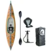 Picture of SCK - Aeolus 1 Inflatable Single Kayak Full Drop-Stitch with Wood Finish - 0202-12990