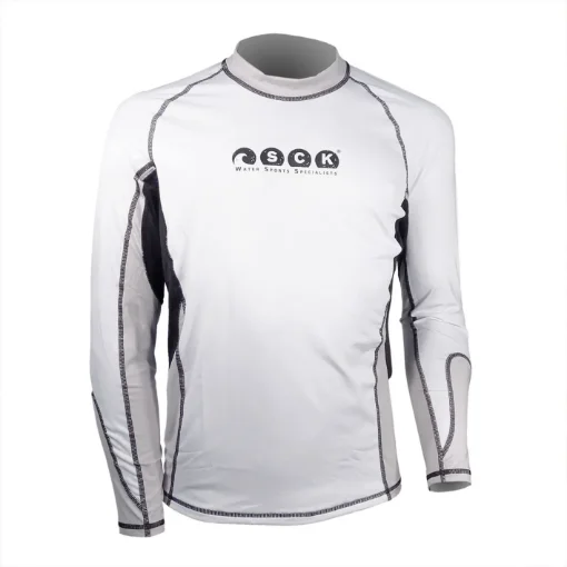 Picture of SCK - UV50+ Long Sleeve Sun Protection Top White-Black - 03022-5K10M