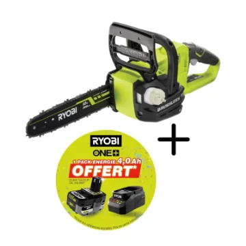 Ryobi 18V One+ Brushless Chainsaw OCS1830 - 30cm Guide - 4.0Ah Battery and Charger product image
