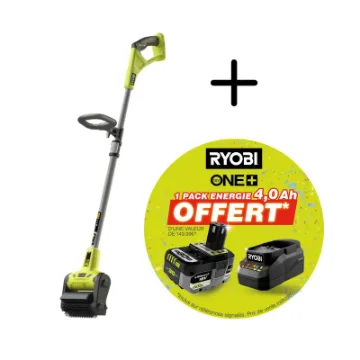 Ryobi 18V One+ Floor Cleaner RY18PCB - with Universal Brush - 4.0Ah Battery and Charger product image