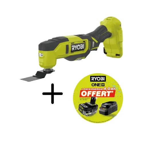 Ryobi 18V One+ Multitool RMT18 - 11 Accessories - 4.0Ah Battery and Charger product image