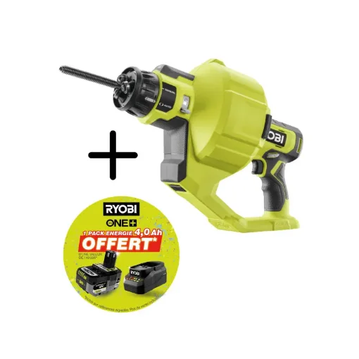 Ryobi One+ 18V Drain Cleaner RDA18 - 6m Cable - 4.0Ah Battery and Charger product image