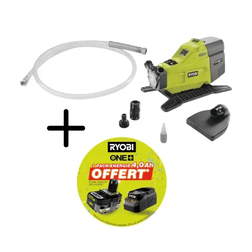 Ryobi 18V One+ Water Pump R18TP - 1500 L/H - 4.0Ah Battery and Charger product image