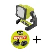 Ryobi 18V One+ Led Projector RLFD18 - 1800 Lumens - 4.0Ah Battery and Charger product image