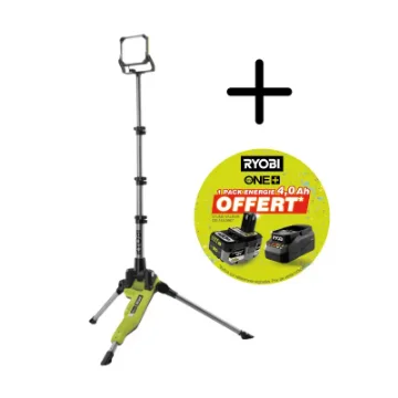 Ryobi 18V One+ R18TL Led Projector on Tripod - 4.0Ah Battery and Charger product image