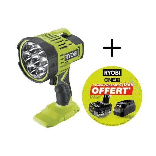 Ryobi 18V One+ RLS18 Spot Led - 3000 Lumens - 4.0Ah Battery and Charger product image