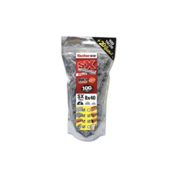 Sx Plus 8 X 40 Mm Anchor - Big Pack 100 + 20 Free Units - Fischer - Ref. 96053 product image